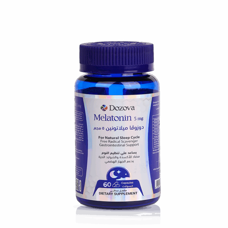 Dozova Melatonin 5 mg | Dozova Melatonin - Deep Sleep & Health - 60 Capsules