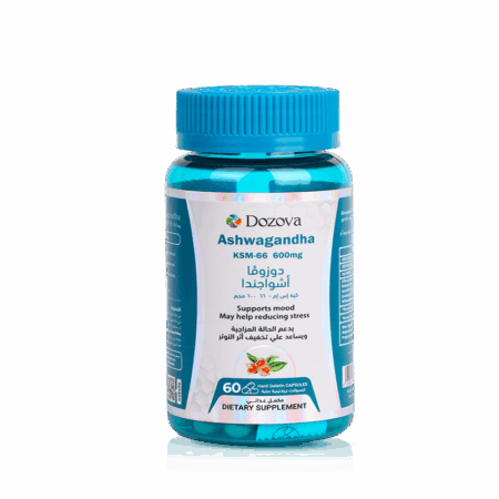 Dozova Ashwagandha KSM-66 600mg Stress & Mood Support | 60 Capsules