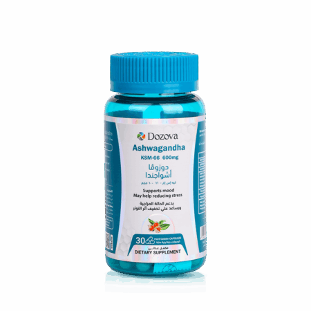 Dozova Ashwagandha KSM-66 600mg Stress & Mood Support | 30 Capsules