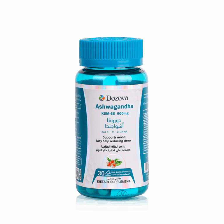 Dozova Ashwagandha KSM-66 600mg Stress & Mood Support | 30 Capsules