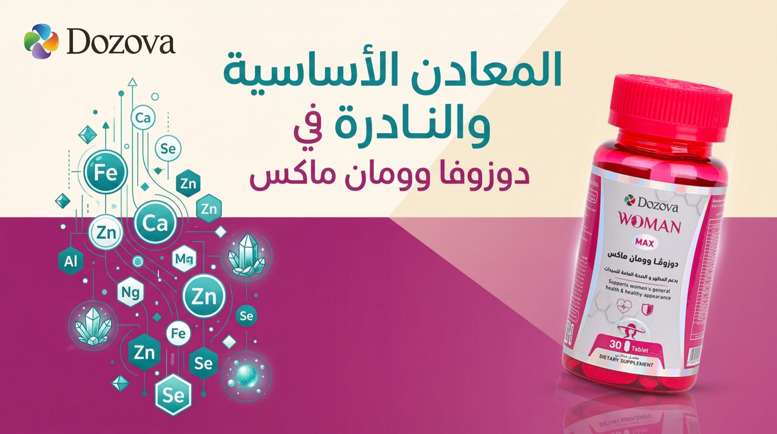 المعادن الأساسية والنادرة في دوزوفا وومان ماكس (Minerals & Trace Elements)