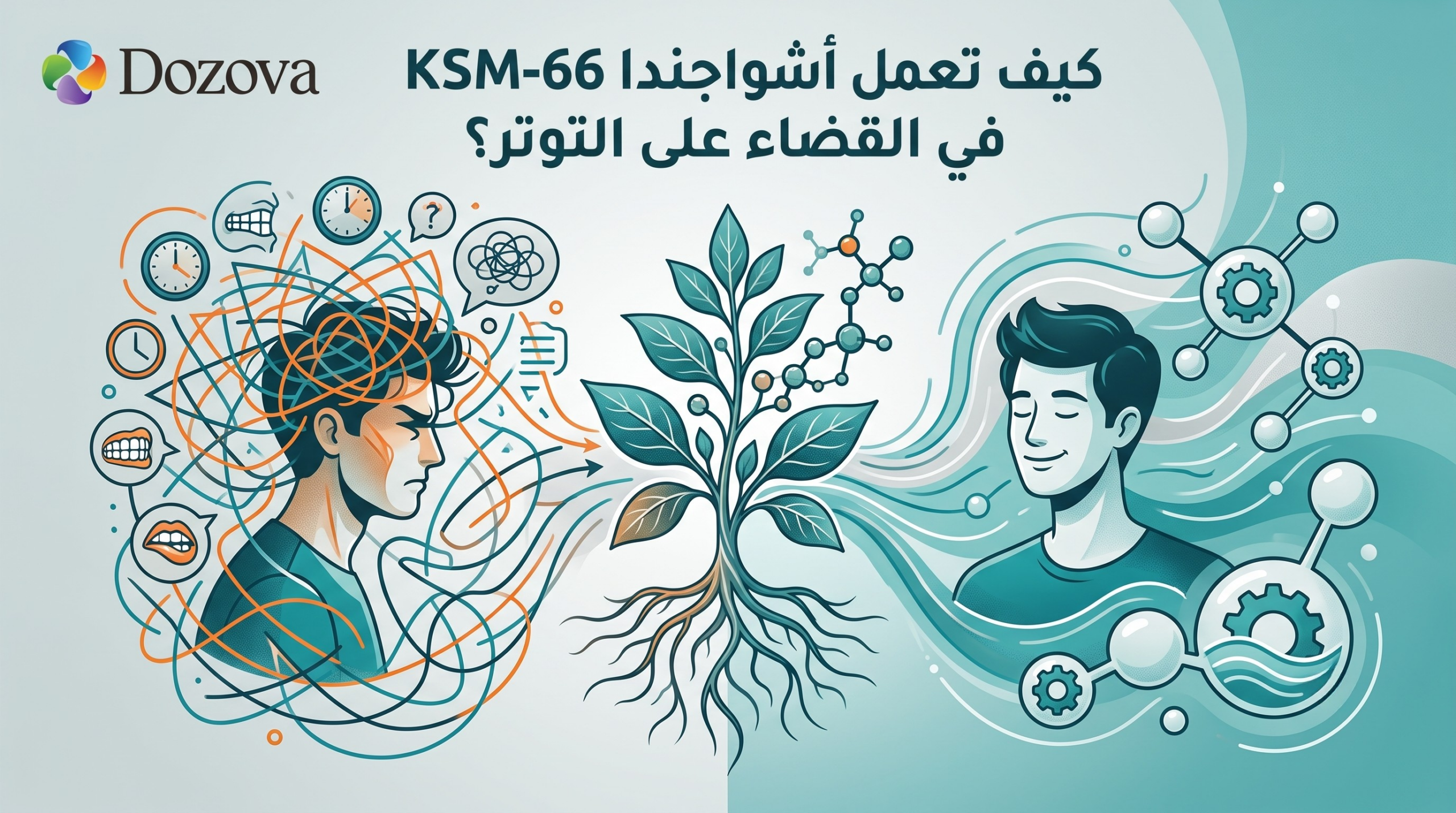 كيف تعمل أشواجندا KSM-66 في القضاء على التوتر؟